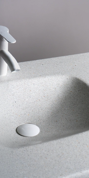 Plan de salle de bain avec deux vasque intégrées