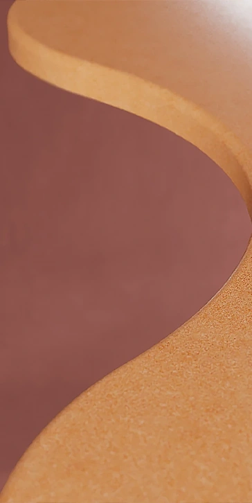 Plateau de table vintage de formes organique ''kidney-shaped''