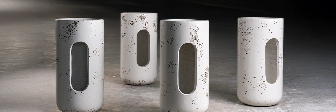 Ensemble de vasques-piedestal avec espace de rangement